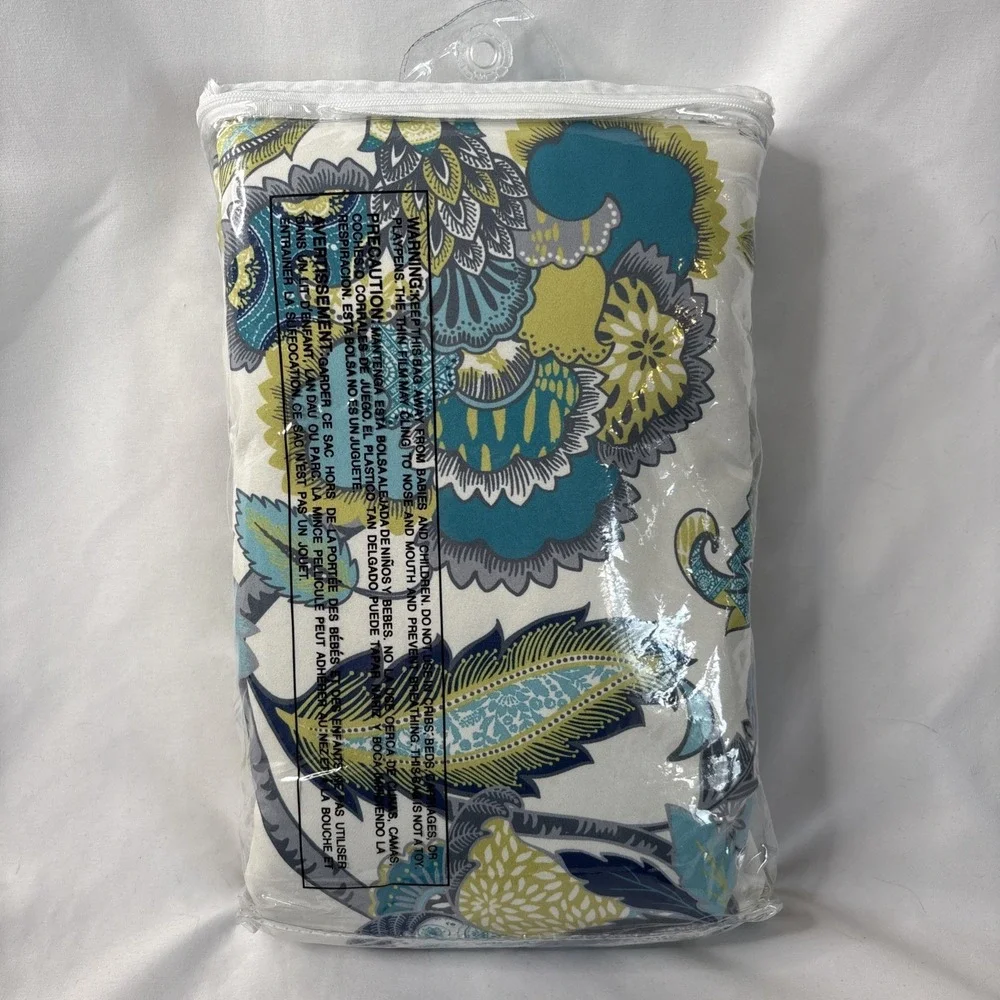 DriftAway‎ Window Panel Curtain Pair Teal/Gray 52
